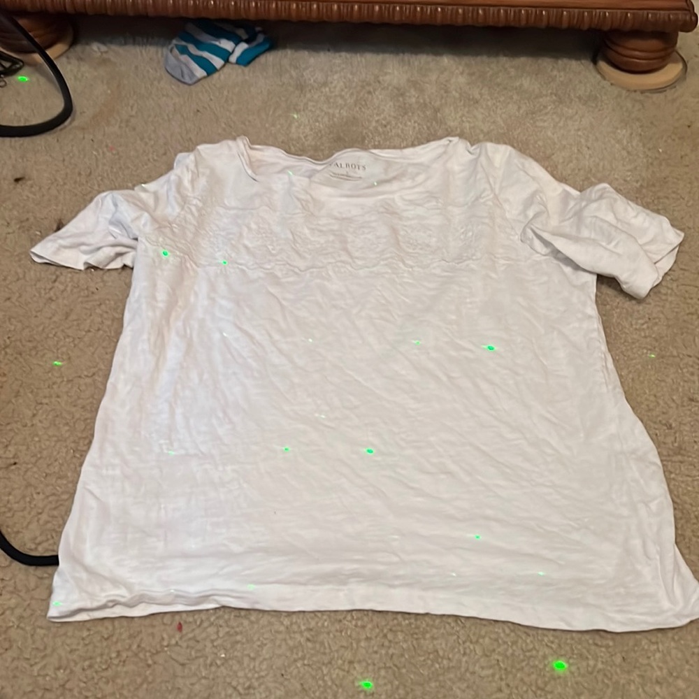 White Formal T-Shirt